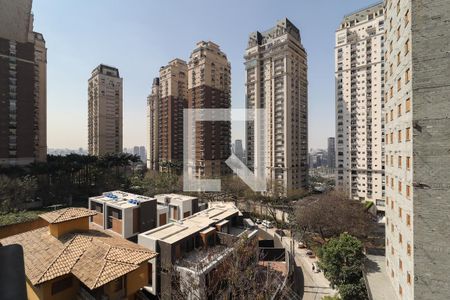 Vista da Varanda da Sala de kitnet/studio à venda com 2 quartos, 38m² em Cidade Jardim, São Paulo