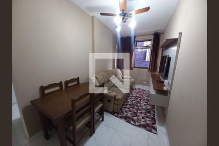 Sala de apartamento para alugar com 1 quarto, 71m² em Centro, São Vicente