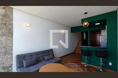 Sala de apartamento para alugar com 1 quarto, 58m² em Santo Agostinho, Belo Horizonte