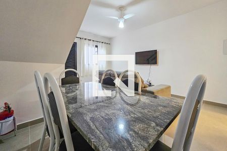 Sala de casa de condomínio para alugar com 2 quartos, 75m² em Balneario Praia do Perequê, Guarujá