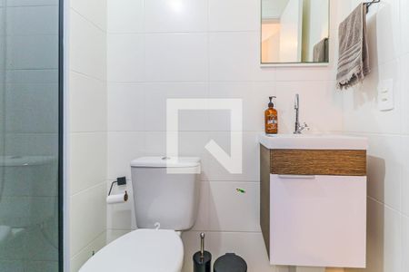 Banheiro de apartamento à venda com 1 quarto, 31m² em Jardim Caravelas, São Paulo