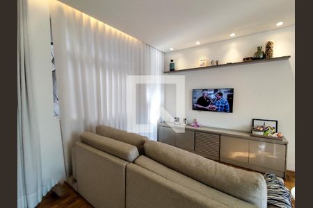 Sala de apartamento à venda com 3 quartos, 105m² em Santo Antônio, Belo Horizonte