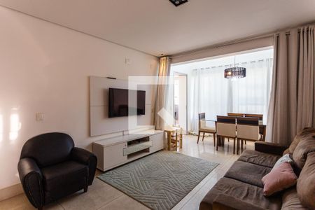 Sala de apartamento à venda com 3 quartos, 132m² em Sion, Belo Horizonte