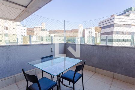 Varanda da Sala de apartamento para alugar com 3 quartos, 132m² em Sion, Belo Horizonte