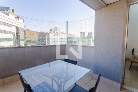 Varanda da Sala de apartamento para alugar com 3 quartos, 132m² em Sion, Belo Horizonte