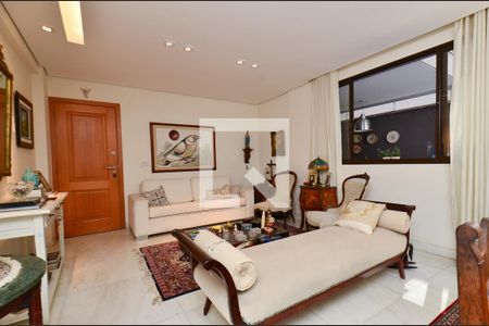 Sala de estar/ ambientes de apartamento para alugar com 4 quartos, 280m² em Lourdes, Belo Horizonte