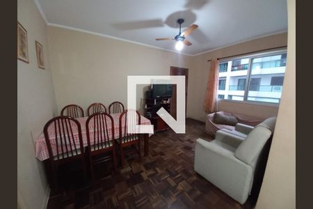 Sala de apartamento para alugar com 3 quartos, 105m² em Boa Vista, São Vicente