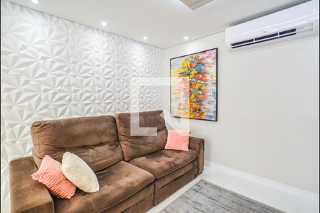 Sala de apartamento à venda com 2 quartos, 84m² em Vila Scarpelli, Santo André