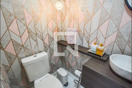 Lavabo de apartamento à venda com 2 quartos, 84m² em Vila Scarpelli, Santo André