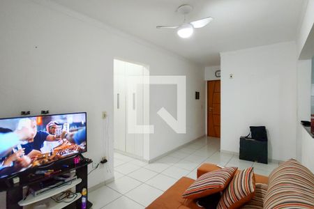 Sala de apartamento para alugar com 1 quarto, 55m² em Guilhermina, Praia Grande