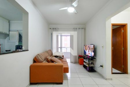 Sala de apartamento para alugar com 1 quarto, 55m² em Guilhermina, Praia Grande