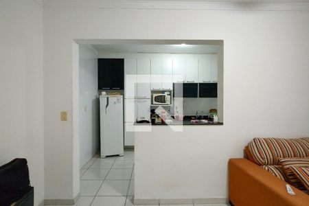 Sala de apartamento para alugar com 1 quarto, 55m² em Guilhermina, Praia Grande