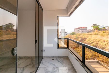 Varanda da Sala de apartamento à venda com 3 quartos, 81m² em Barreiro, Belo Horizonte