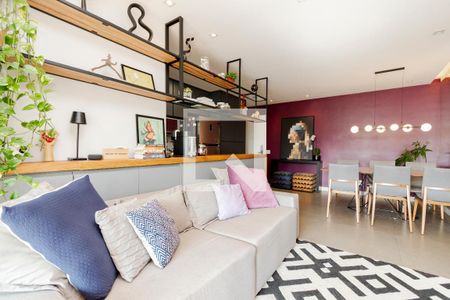 Sala de apartamento à venda com 2 quartos, 73m² em Vila Cordeiro, São Paulo