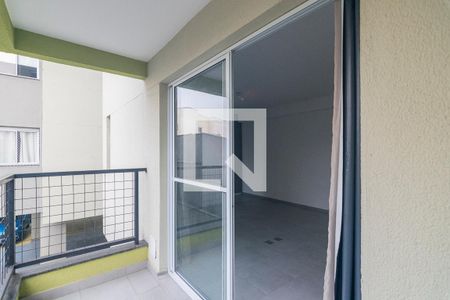 Varanda de kitnet/studio para alugar com 1 quarto, 35m² em Vila São Pedro, Santo André