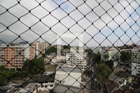 Sala - Vista de apartamento à venda com 1 quarto, 43m² em Pechincha, Rio de Janeiro