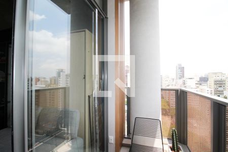 Varanda de kitnet/studio à venda com 1 quarto, 29m² em Moema, São Paulo