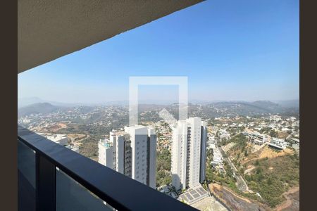 Vista Varanda da Sala/Cozinha de apartamento para alugar com 2 quartos, 84m² em Vila da Serra, Nova Lima