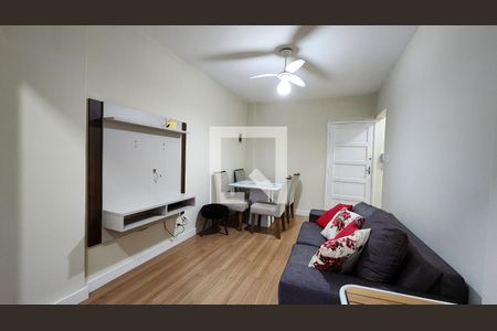 Sala de apartamento para alugar com 1 quarto, 60m² em Ponta da Praia, Santos