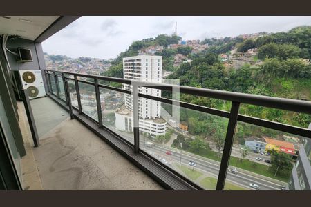 Varanda da Sala de apartamento para alugar com 1 quarto, 80m² em Valongo, Santos