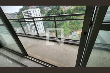 Varanda da Sala de apartamento para alugar com 1 quarto, 80m² em Valongo, Santos