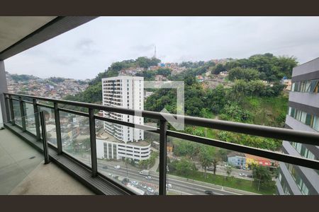 Vista da Sala de apartamento para alugar com 1 quarto, 80m² em Valongo, Santos