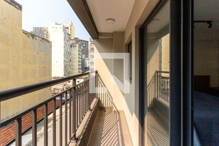 Varanda de kitnet/studio à venda com 1 quarto, 25m² em República, São Paulo