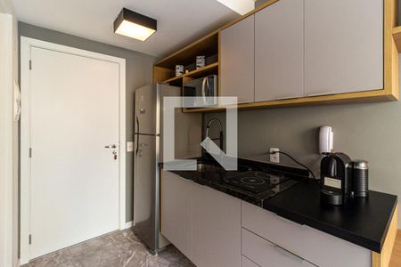 Cozinha de kitnet/studio à venda com 1 quarto, 25m² em República, São Paulo