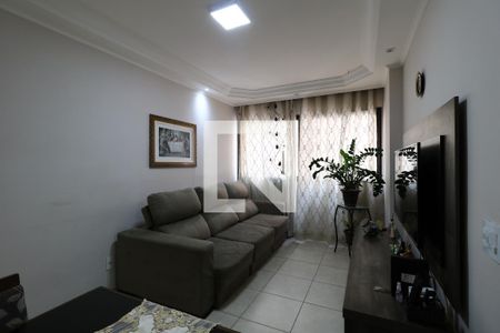 Sala de apartamento à venda com 3 quartos, 73m² em Vila Valparaíso, Santo André