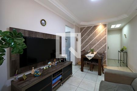 Sala de apartamento à venda com 3 quartos, 73m² em Vila Valparaíso, Santo André