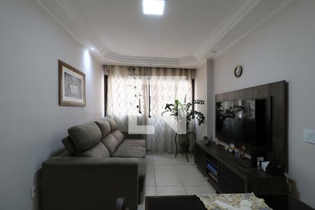 Sala de apartamento à venda com 3 quartos, 73m² em Vila Valparaíso, Santo André