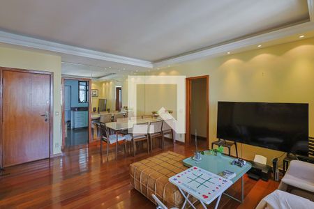 Sala de apartamento à venda com 4 quartos, 124m² em Funcionários, Belo Horizonte