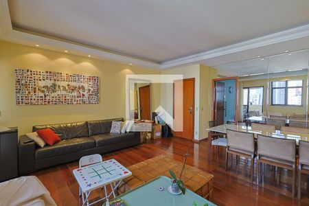 Sala de apartamento à venda com 4 quartos, 124m² em Funcionários, Belo Horizonte