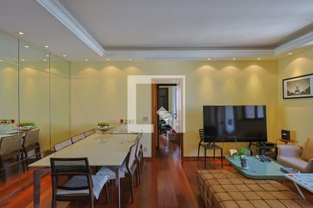 Sala de apartamento à venda com 4 quartos, 124m² em Funcionários, Belo Horizonte