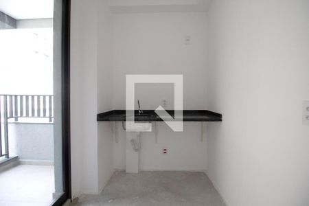 Cozinha de kitnet/studio à venda com 1 quarto, 24m² em Vila Madalena, São Paulo