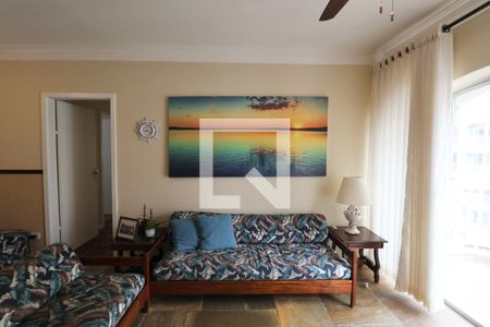 Sala de apartamento para alugar com 3 quartos, 103m² em Pitangueiras, Guarujá