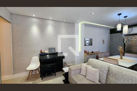 Sala de apartamento para alugar com 2 quartos, 69m² em Gonzaga, Santos