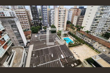 Vista da Sala de apartamento para alugar com 3 quartos, 160m² em Gonzaga, Santos