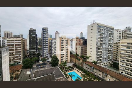 Vista da Sala de apartamento para alugar com 3 quartos, 160m² em Gonzaga, Santos