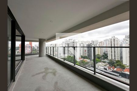 Varanda de apartamento à venda com 4 quartos, 210m² em Campo Belo, São Paulo