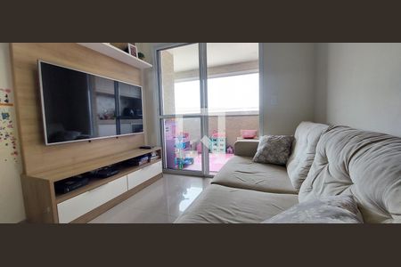 Sala de apartamento à venda com 3 quartos, 65m² em Vila Valparaíso, Santo André