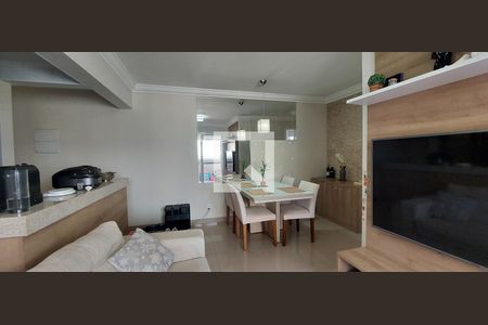 Sala de apartamento à venda com 3 quartos, 65m² em Vila Valparaíso, Santo André