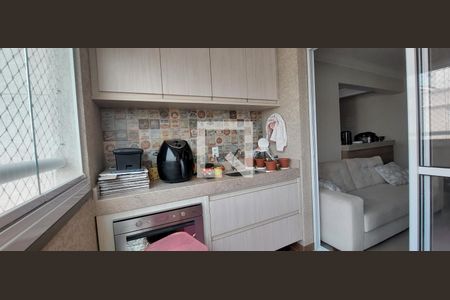 Varanda gourmet de apartamento à venda com 3 quartos, 65m² em Vila Valparaíso, Santo André