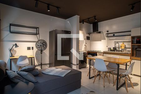 Sala de apartamento para alugar com 1 quarto, 50m² em Bela Vista, São Paulo