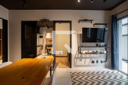 Sala de apartamento para alugar com 1 quarto, 50m² em Bela Vista, São Paulo