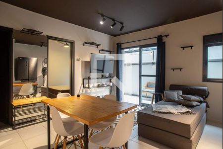 Sala de apartamento para alugar com 1 quarto, 50m² em Bela Vista, São Paulo