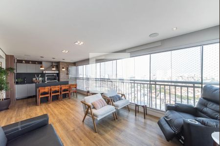 Varanda de apartamento à venda com 3 quartos, 143m² em Vila Gumercindo, São Paulo