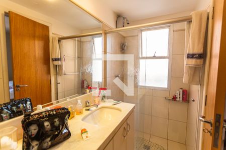 Banheiro da Suíte de apartamento à venda com 3 quartos, 110m² em Anchieta, Belo Horizonte