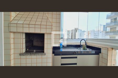 Varanda gourmet de apartamento para alugar com 2 quartos, 62m² em Vila Tupi, Praia Grande