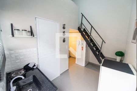 Sala/cozinha de kitnet/studio para alugar com 1 quarto, 18m² em Chacara do Visconde, Taubaté